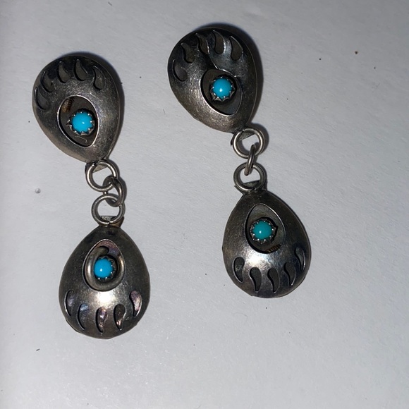 Jewelry - Turquoise and silver earrings